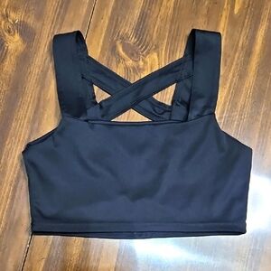 Black Crisscross Bralette